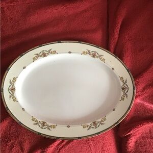 Elegant Cream and Gold Platter